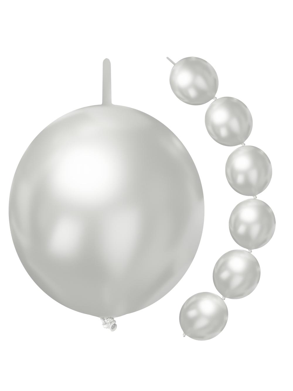 Balony perłowe z łącznikiem (10 szt.)