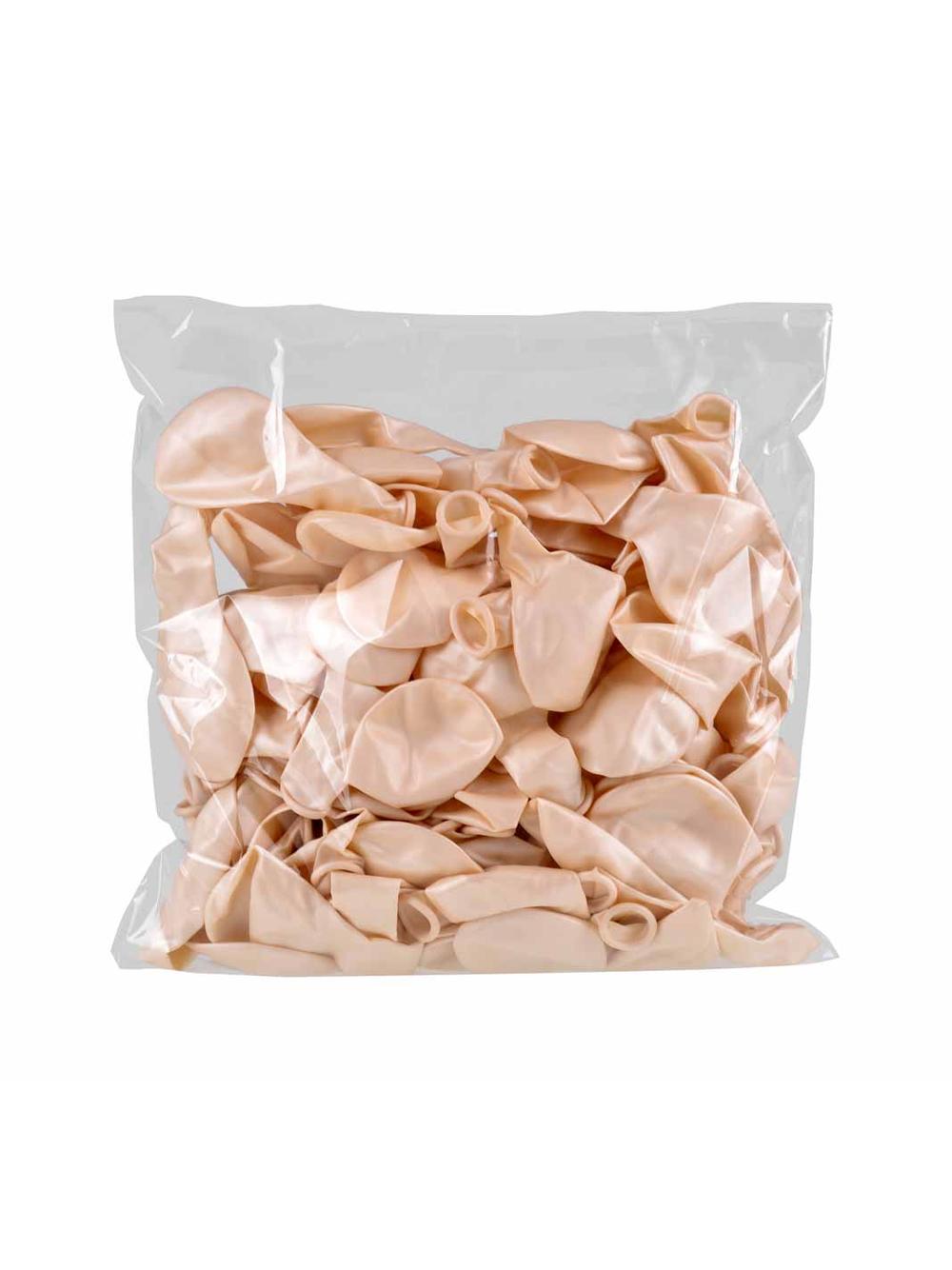 Balony metalizowane 10'' białe (100 szt.)