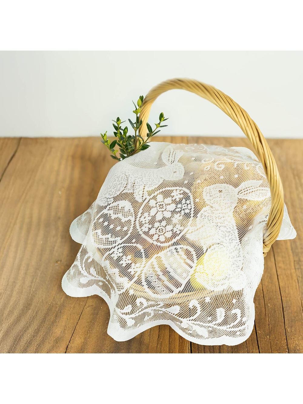 Serwetka na koszyczek - wielkanocne wzory