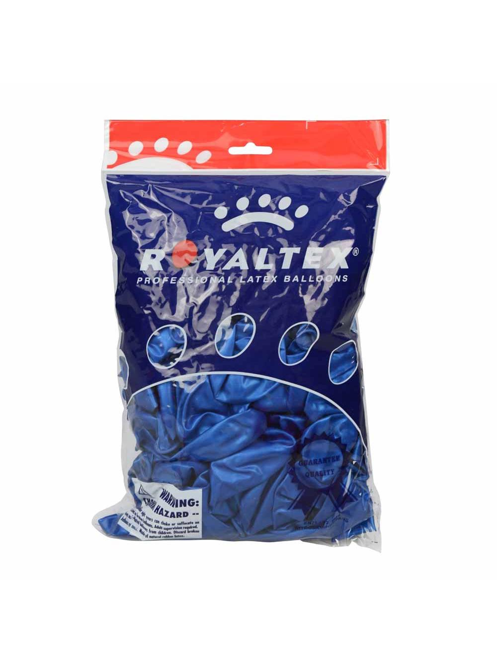 Balony metalizowane 10'' niebieskie (100 szt.)