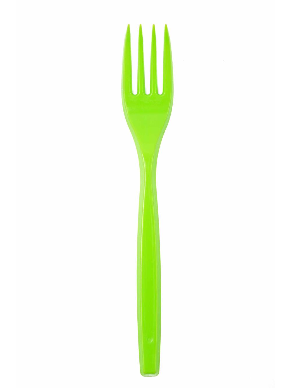 Widelce plastikowe w soczystych kolorach (6 szt.)