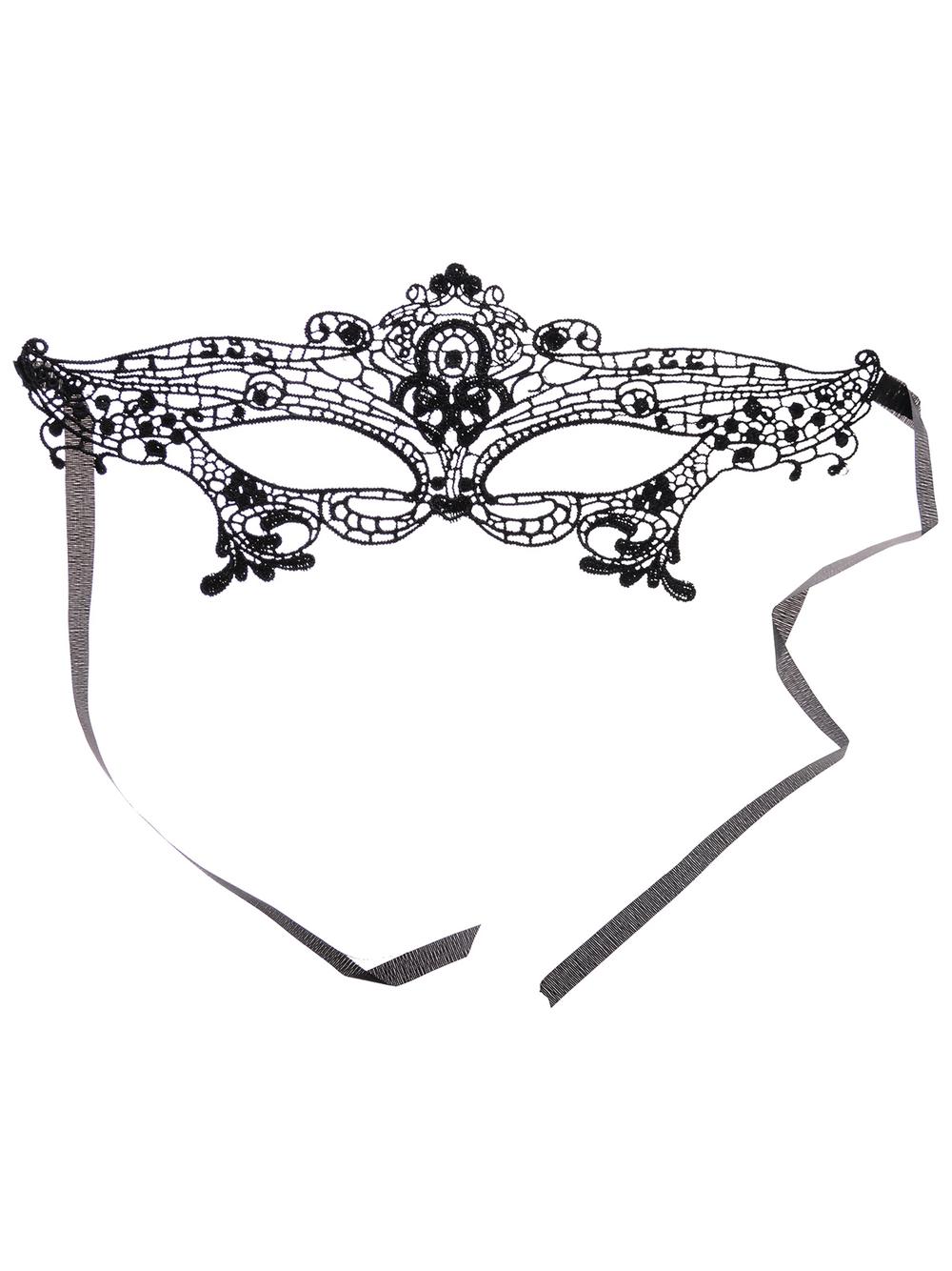 Subtelna maska koronkowa