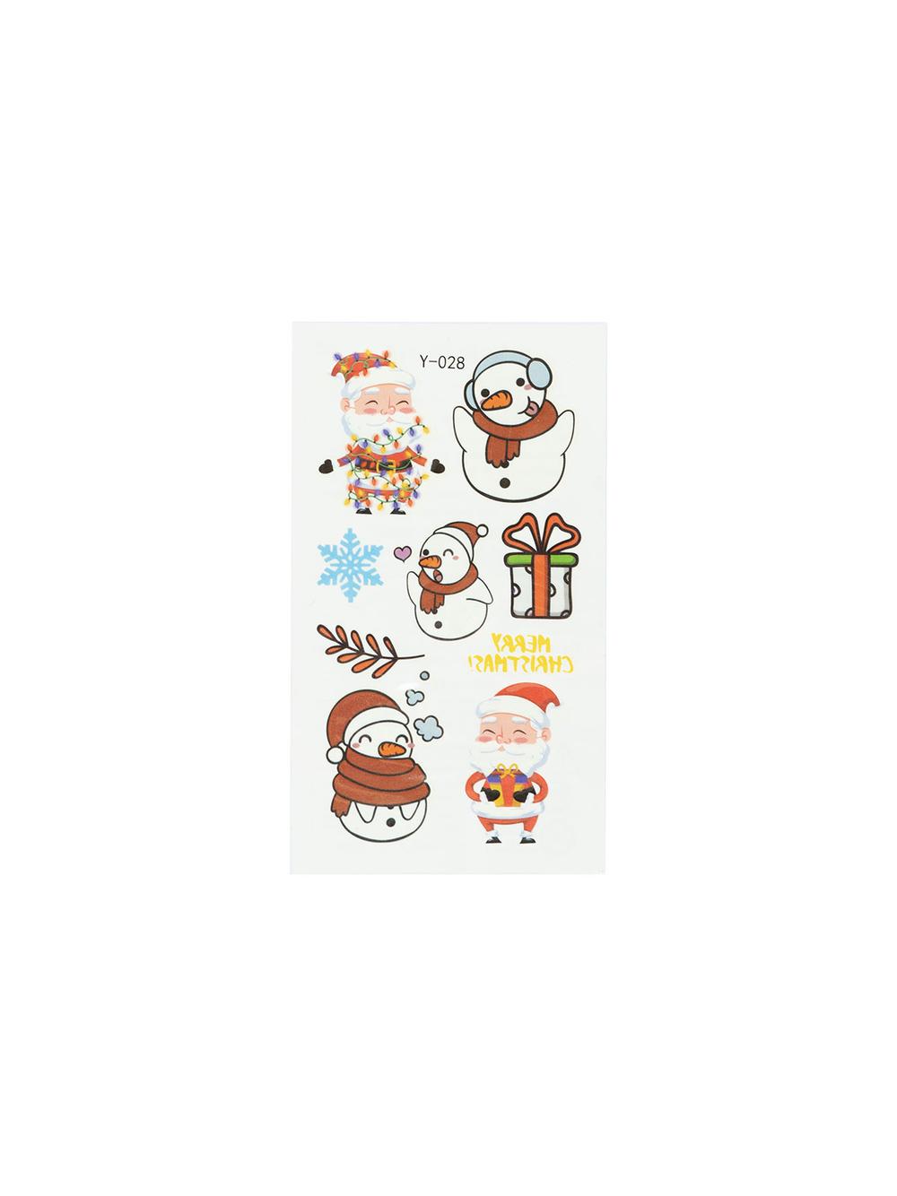 Świąteczne tatuaże świecące w ciemności