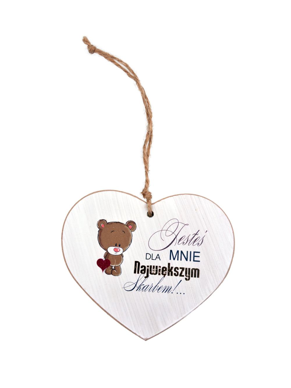 Drewniana tabliczka dekoracyjna duża