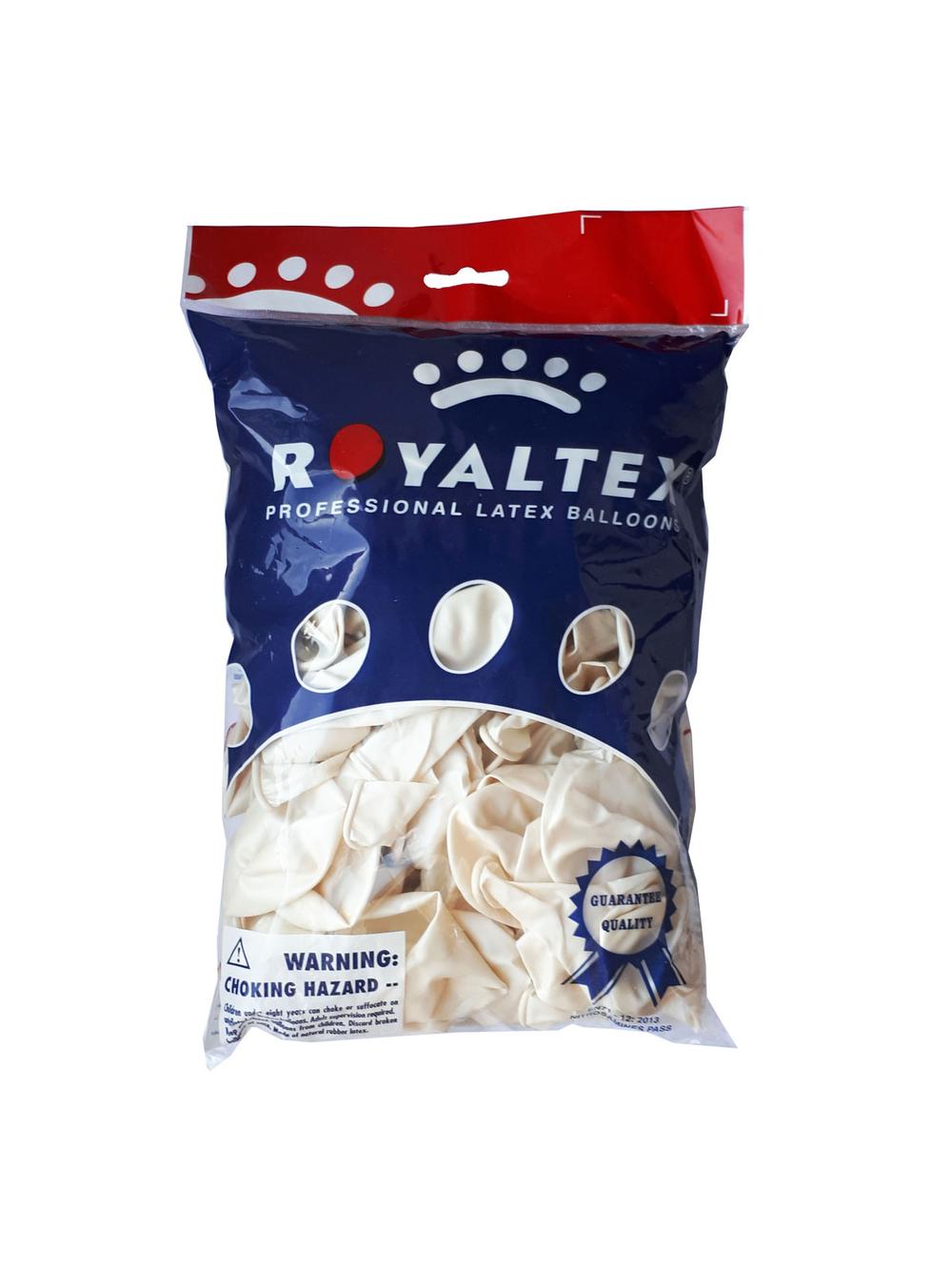 Balony metalizowane 12'' białe (100 szt.)