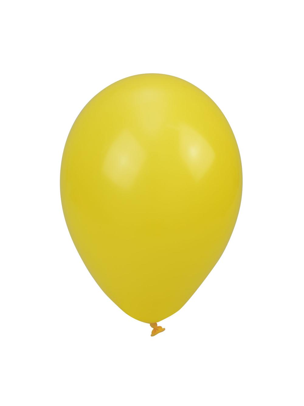 Balony pastelowe jednokolorowe żółte (10 szt.)