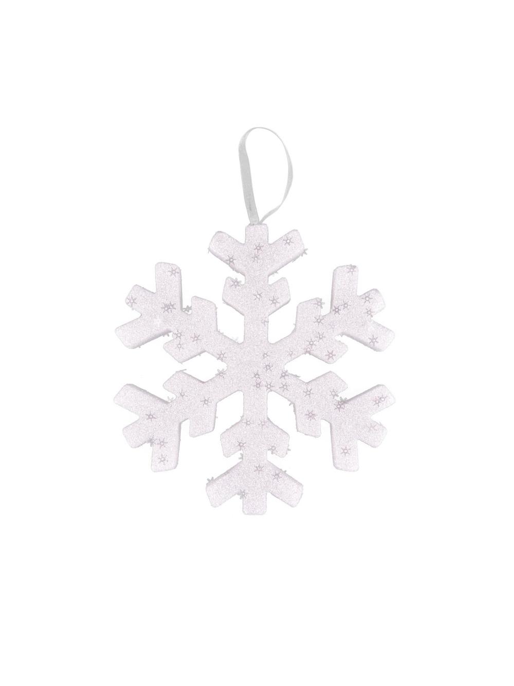 Lśniąca śnieżynka 20 cm