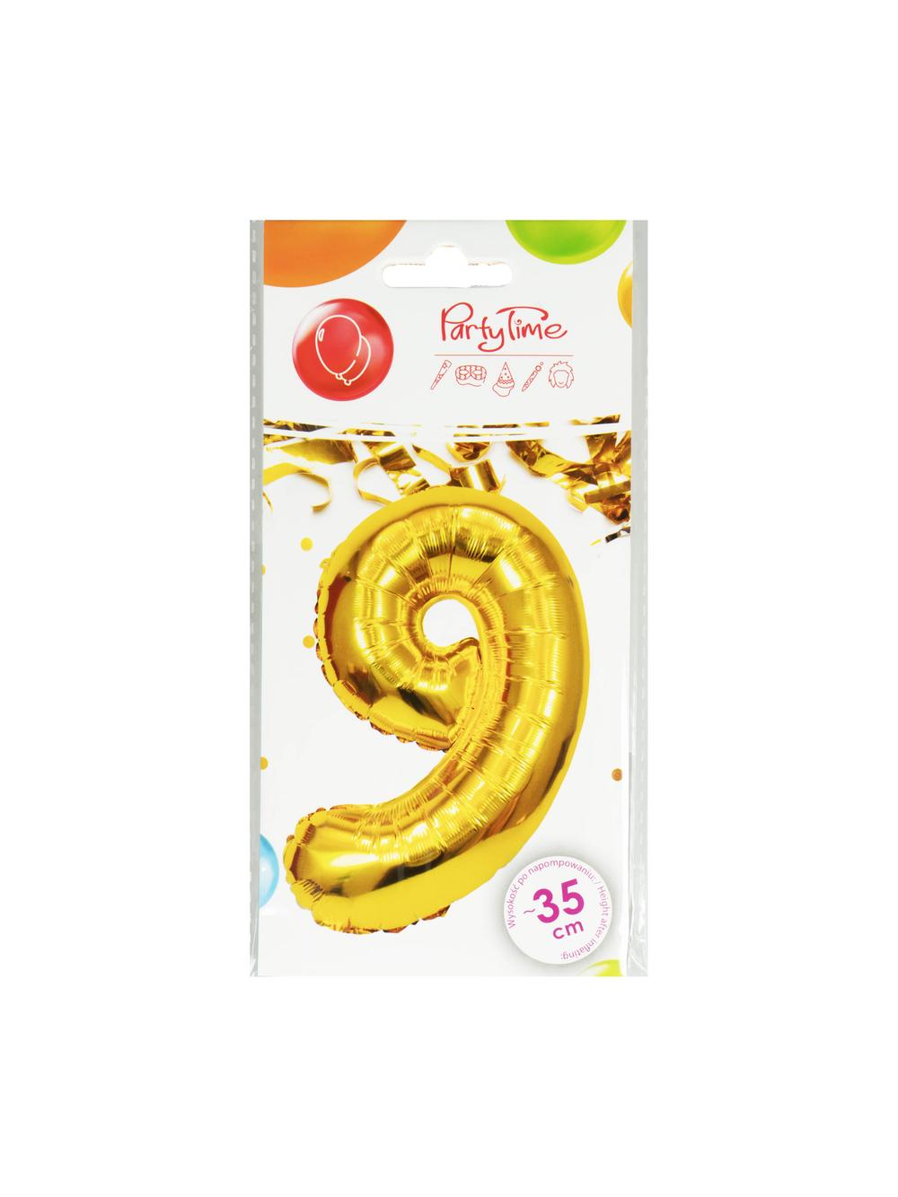 Balon foliowy cyferka nr 9