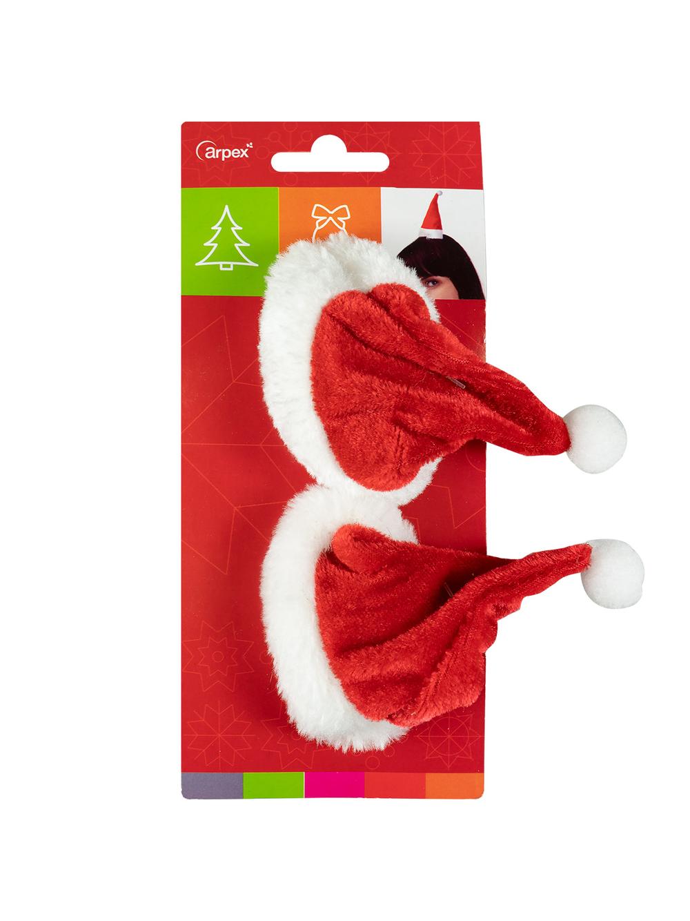 Mini czapeczki Mikołaja (2 szt.)