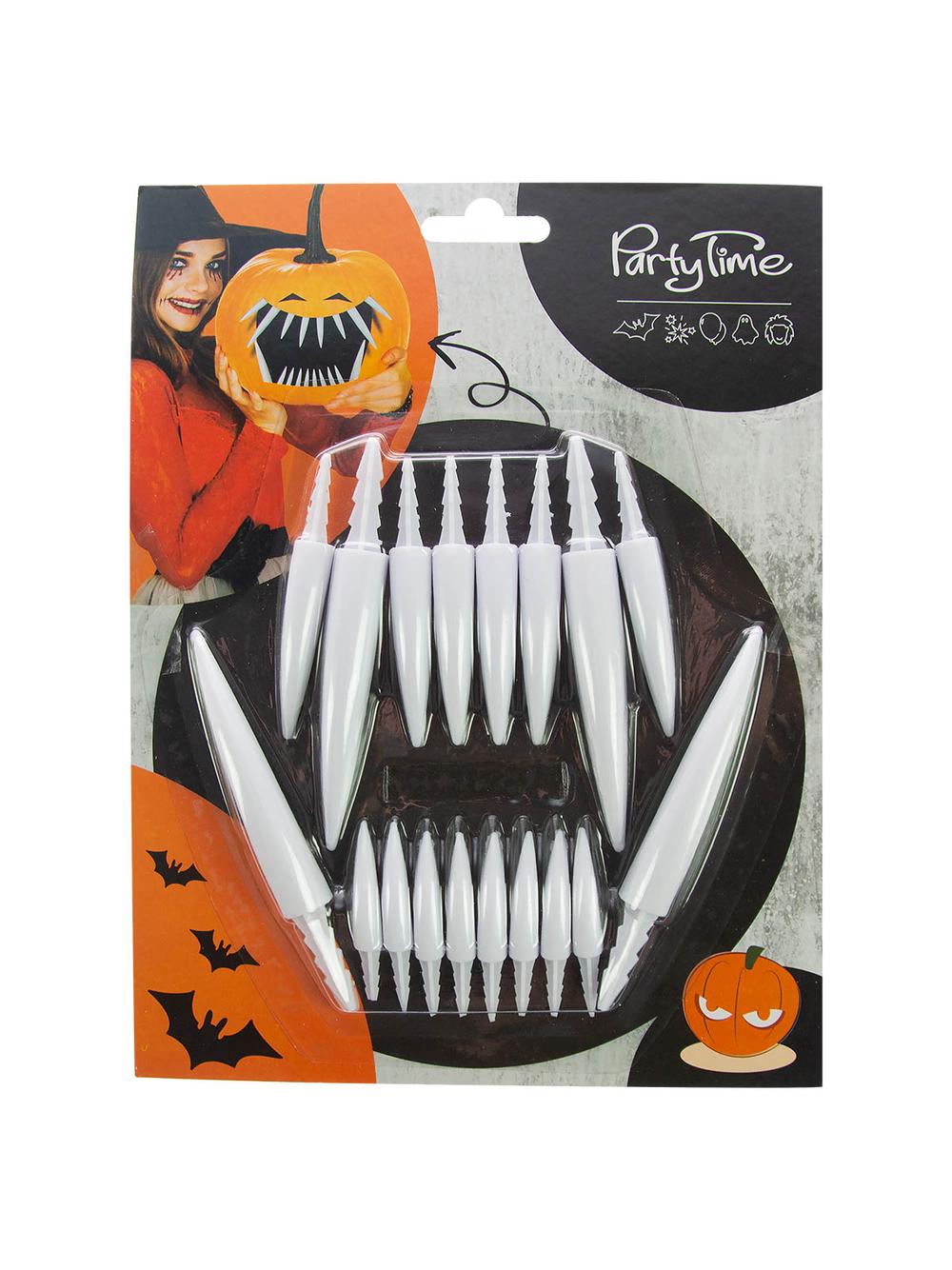 Halloweenowe zęby do dyni (18 szt.)