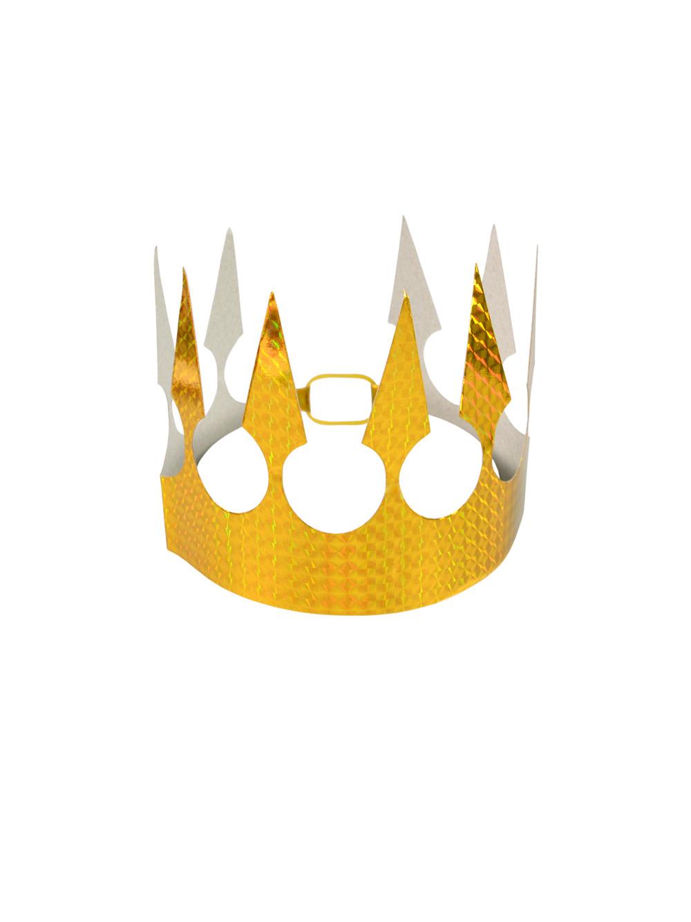 Korony holograficze złote