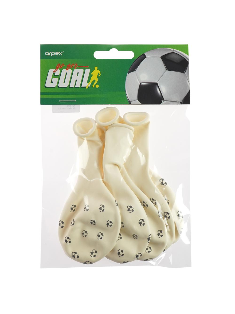 Balony z nadrukiem - Gol! (5 szt.)
