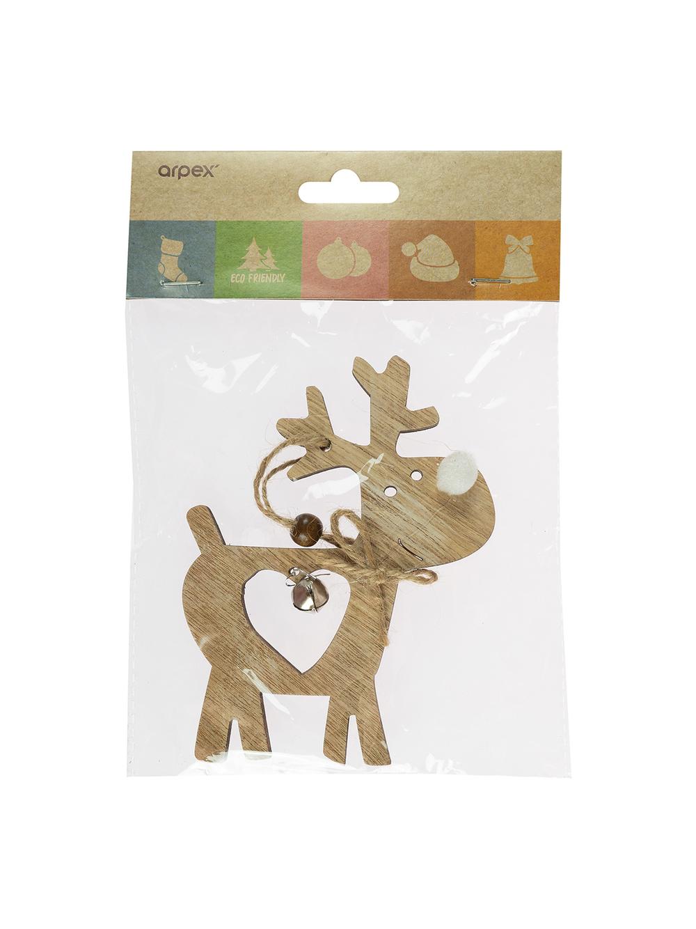 Drewniany renifer z dzwoneczkiem