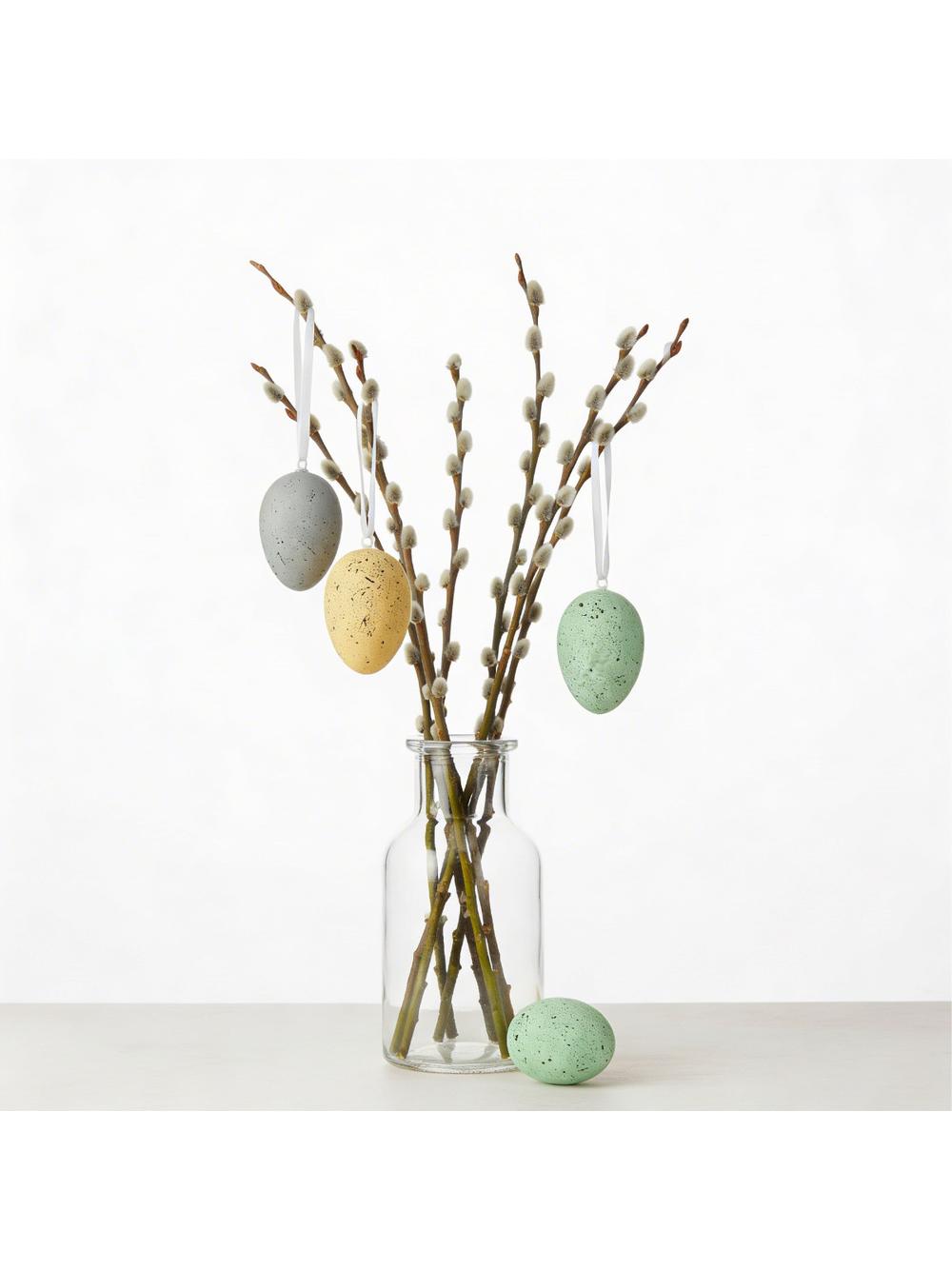 Dekoracyjne jajka z zawieszką (6 szt.)
