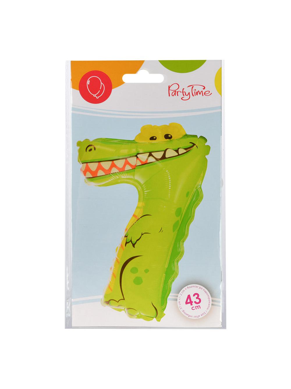 Balon foliowy cyferka zwierzątko nr 7