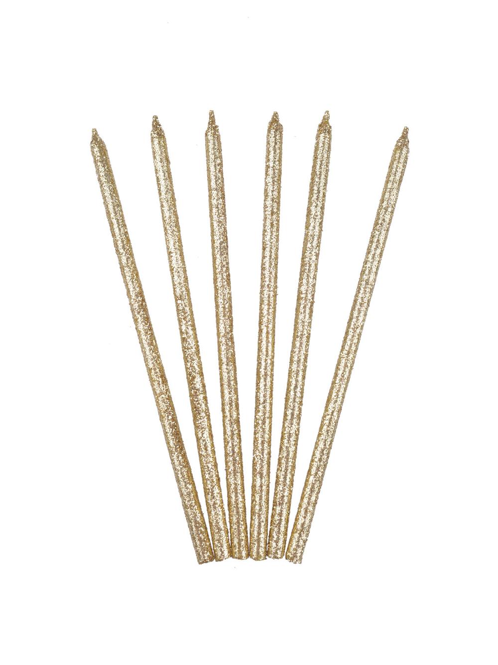 Świeczki party - eko-brokat (6 szt.)