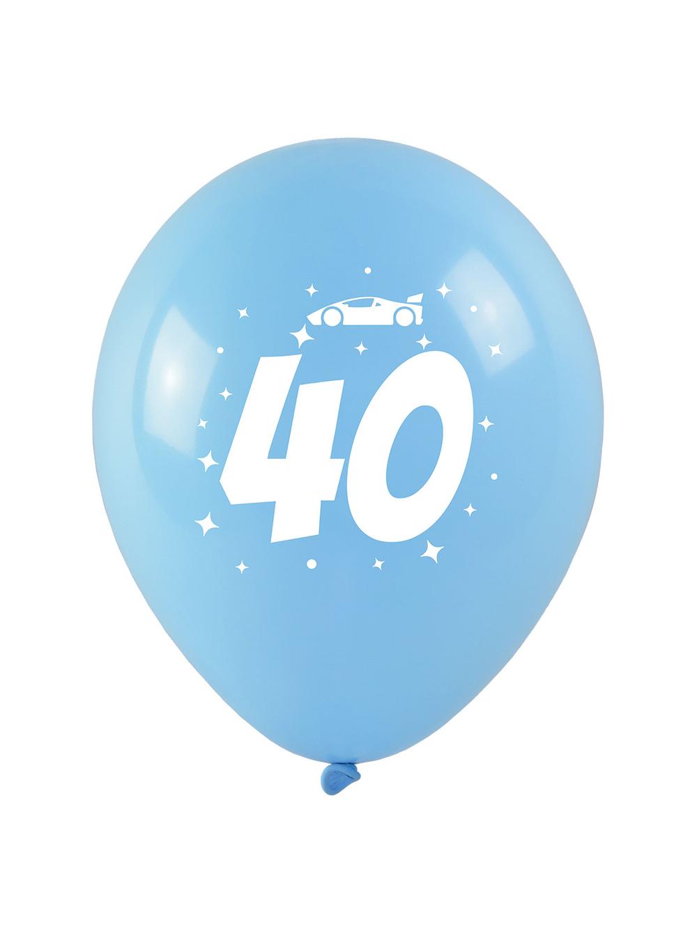 Balony jubileuszowe - 40 (3 szt.)