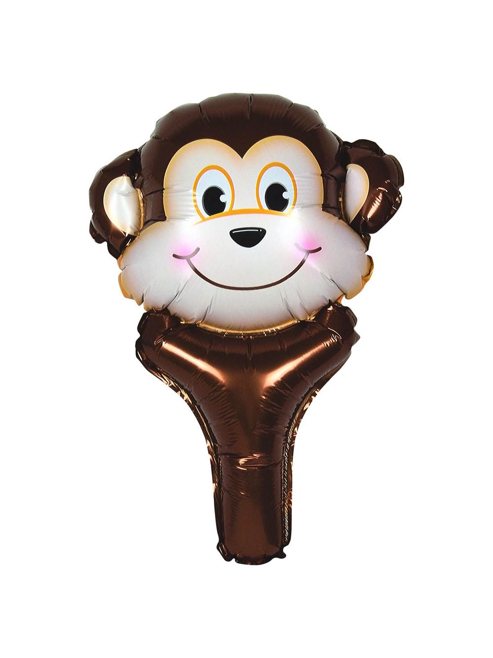 Balon foliowy zwierzątko z uchwytem - małpka