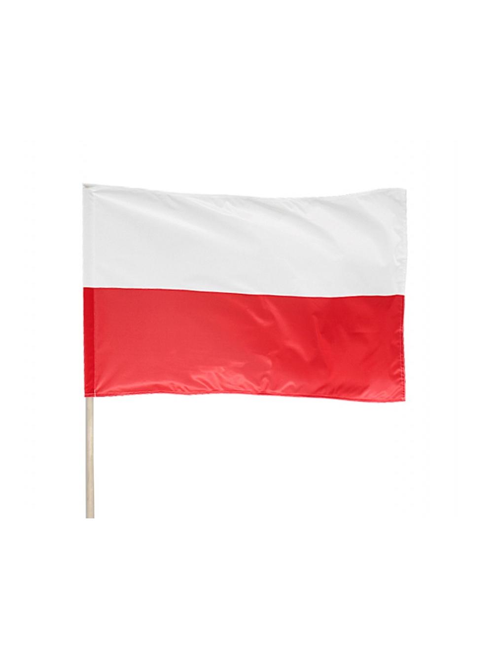 Flaga narodowa na drzewcu