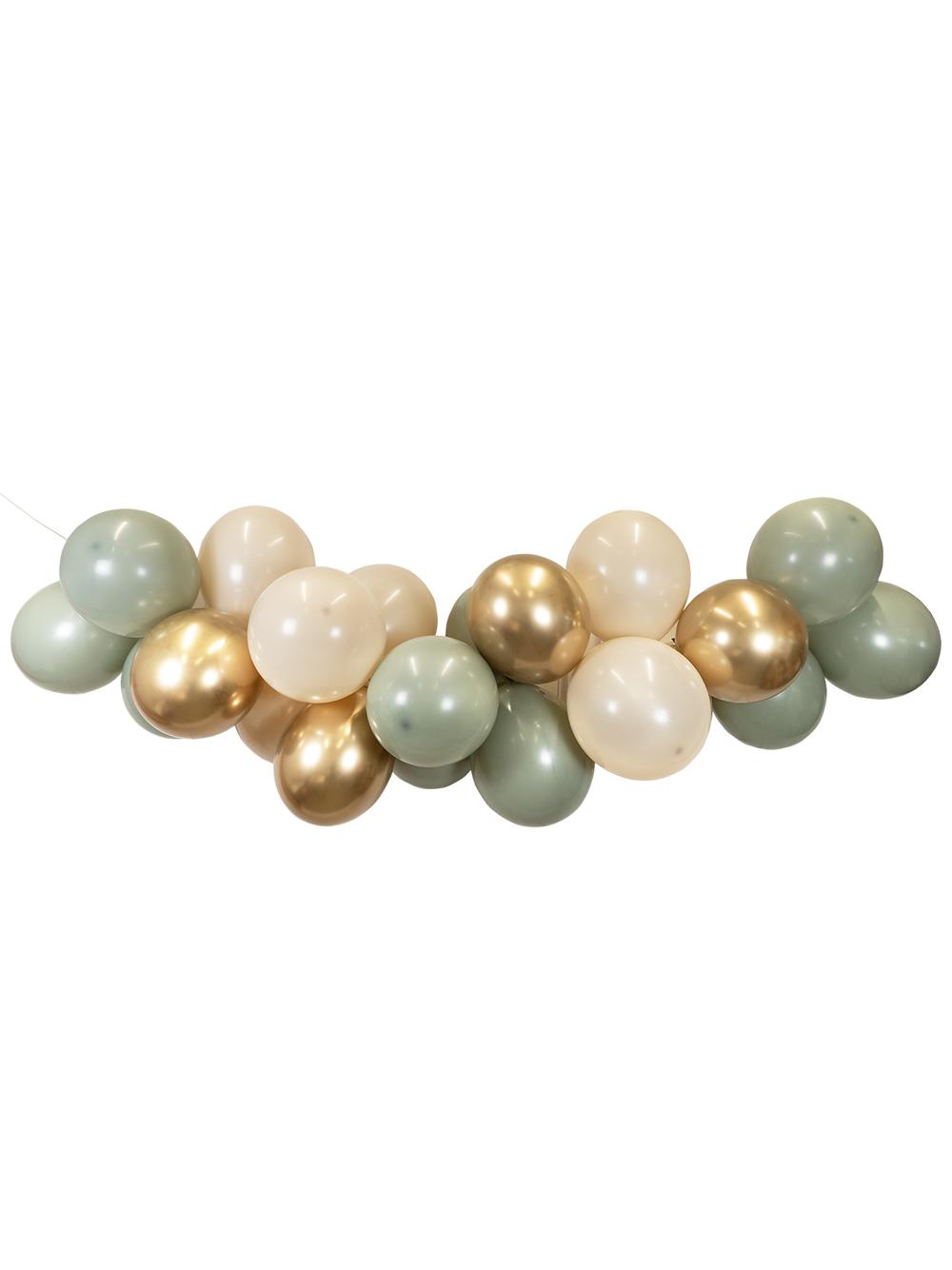 Balony pastelowe jednokolorowe szałwiowe (10 szt.)