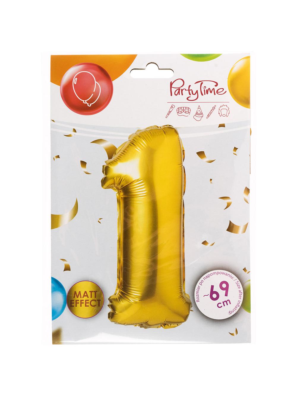Balon foliowy cyferka matowa - 1
