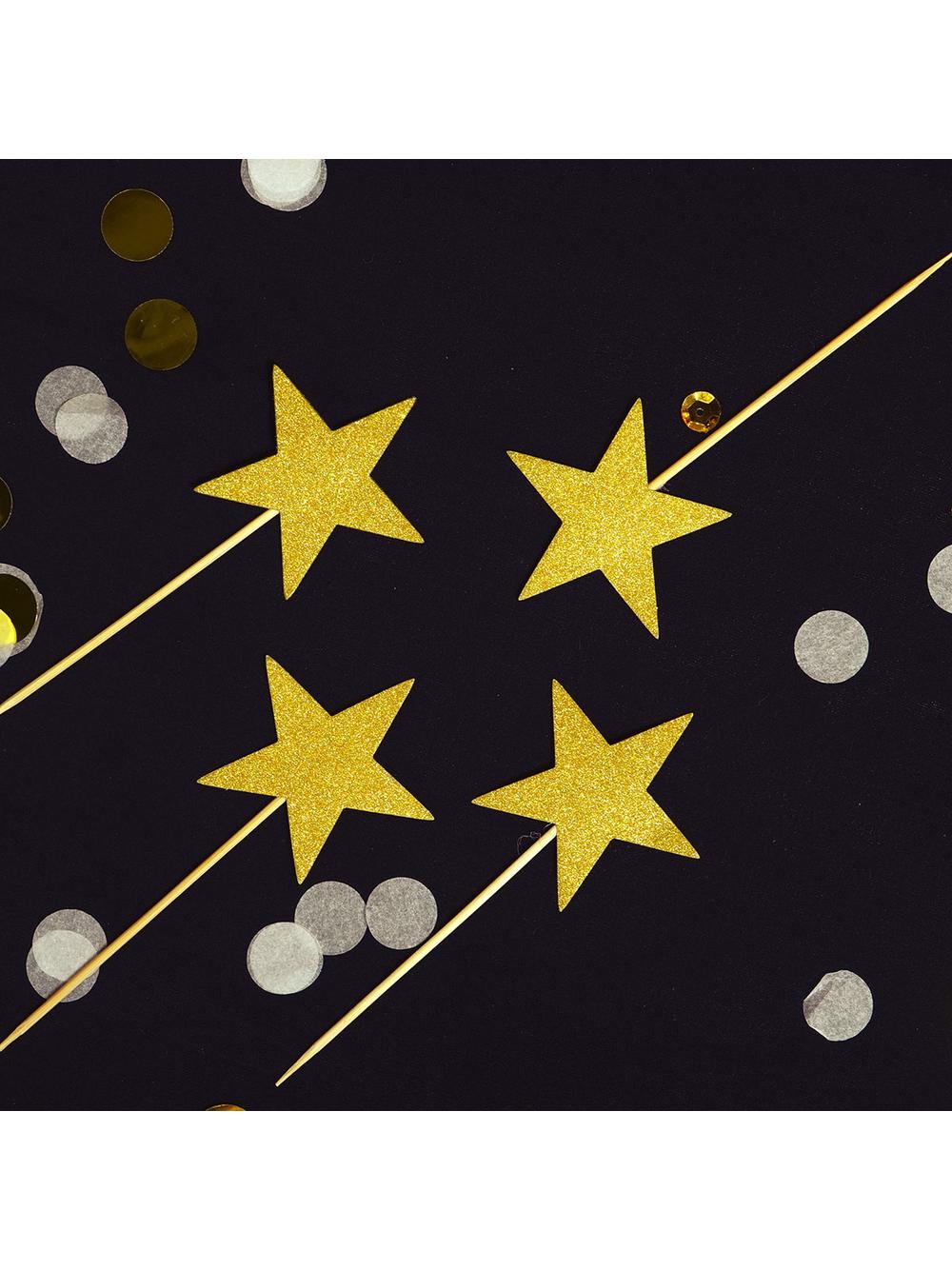 Gwiazdki na piku (8 szt.) złote - FSC Mix Credit