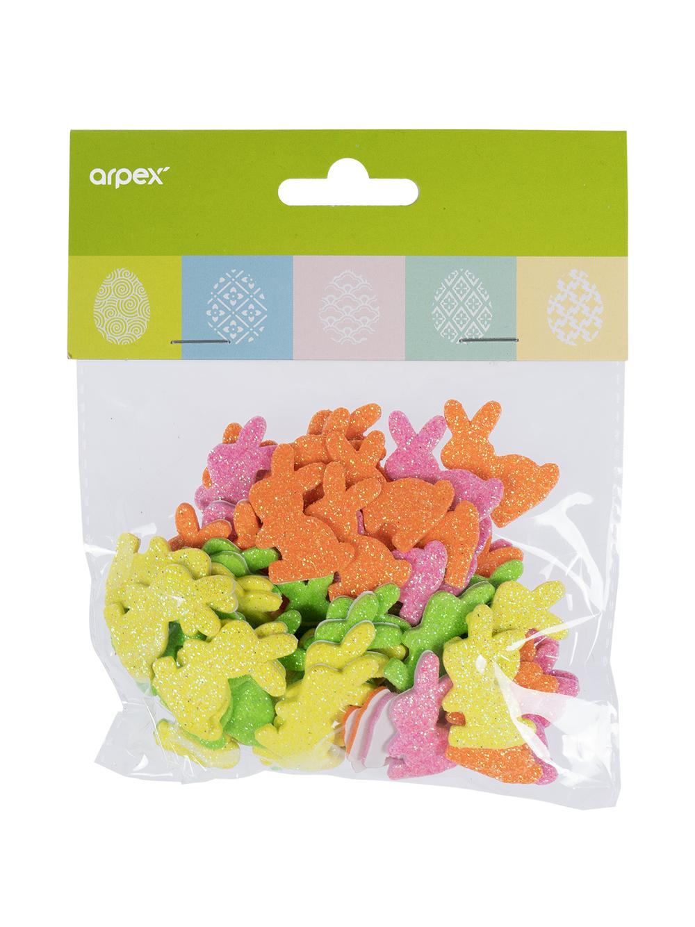 Wiosenne naklejki z brokatem