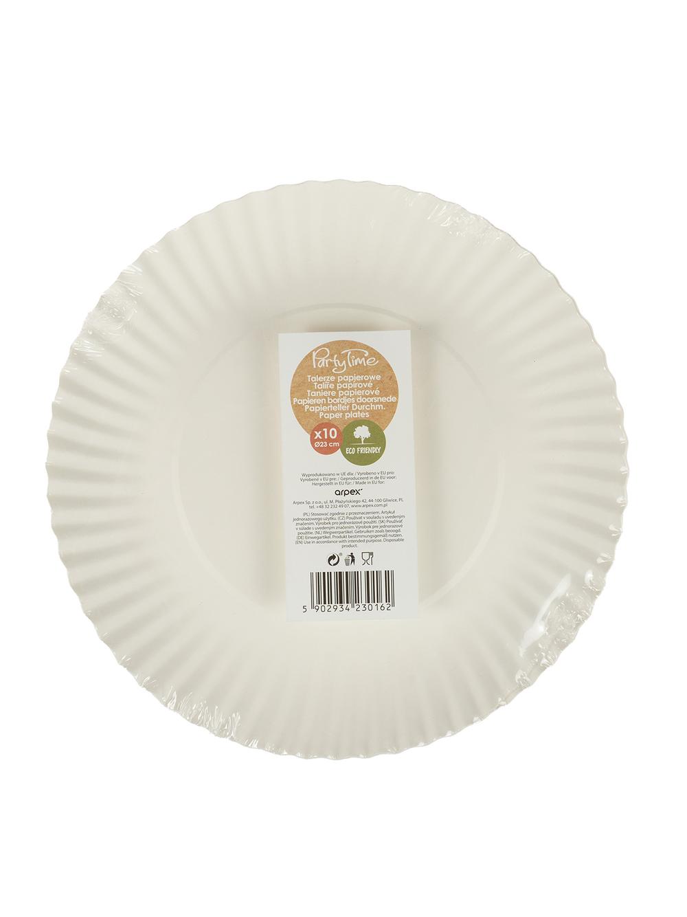 Talerze papierowe śr. 23 cm (10 szt.)