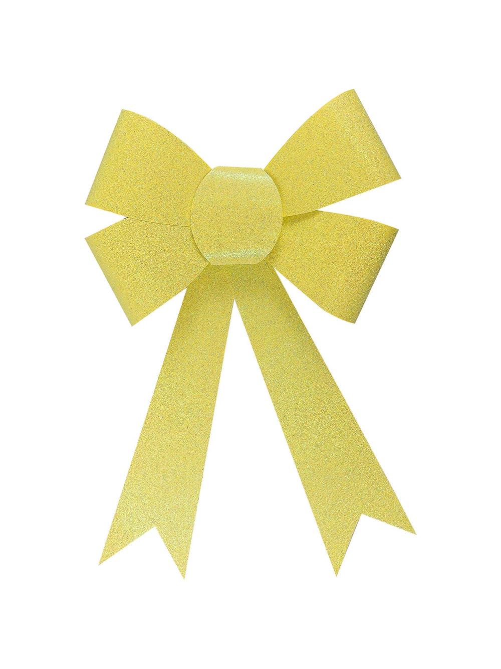 Kokarda brokatowa duża żółta