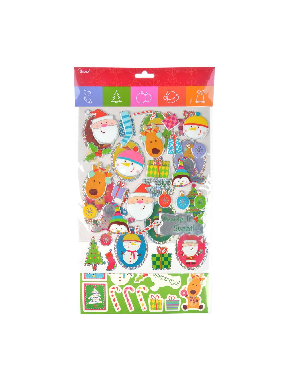 Świąteczny zestaw naklejek