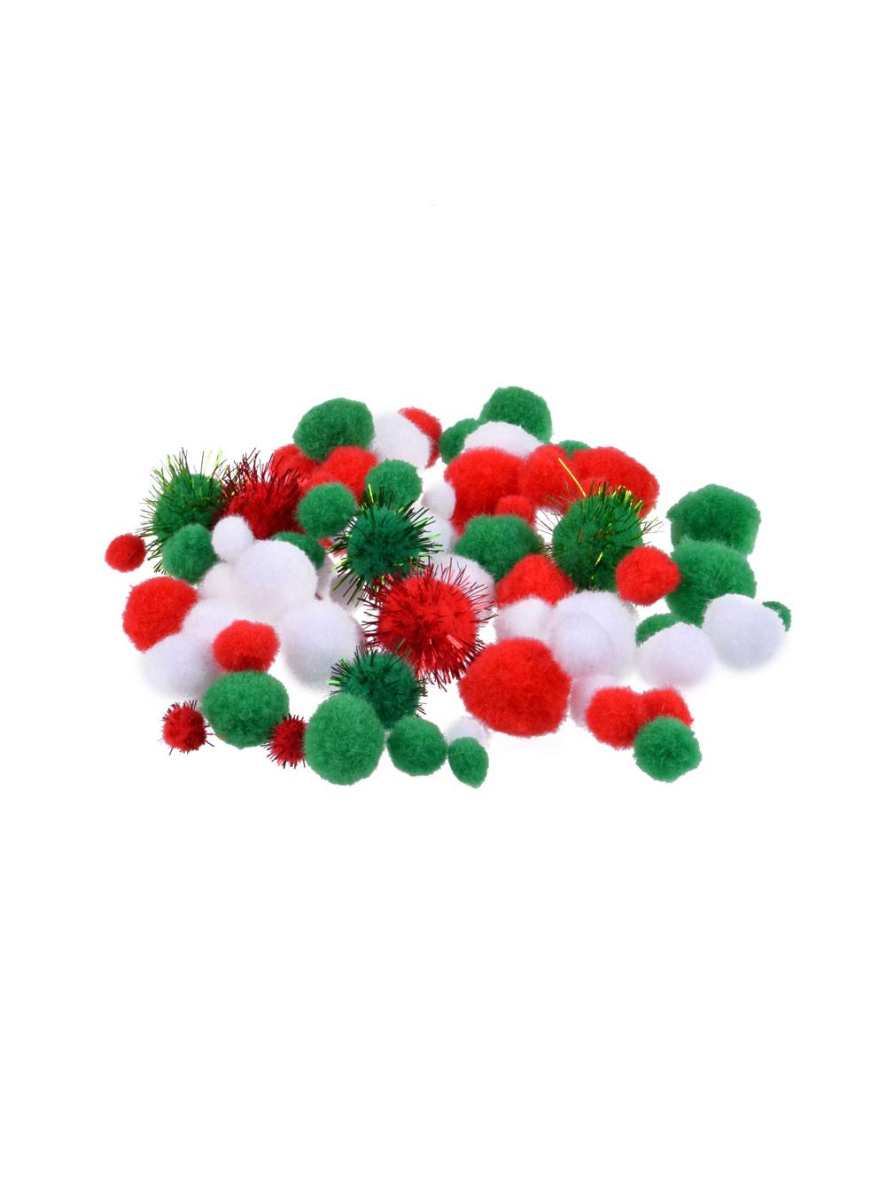 Pomponiki do zestawu zrób to sam (80 szt.)