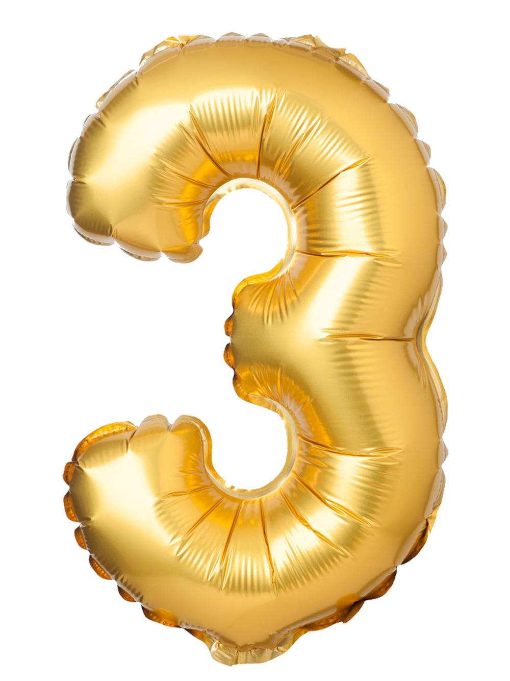 Balon foliowy cyferka matowa - 3