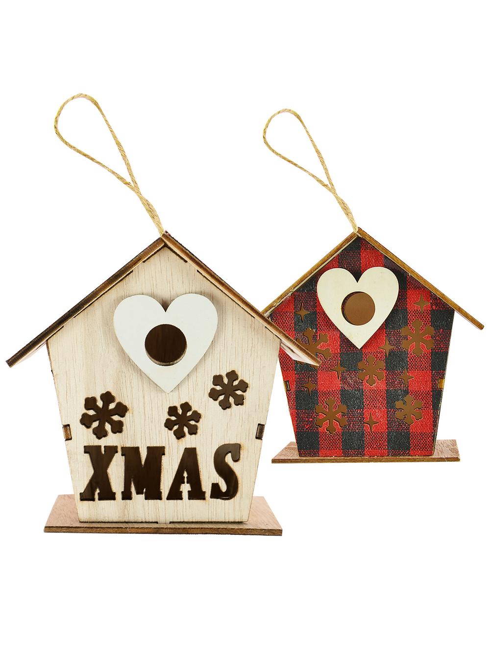 Drewniana zawieszka - domek