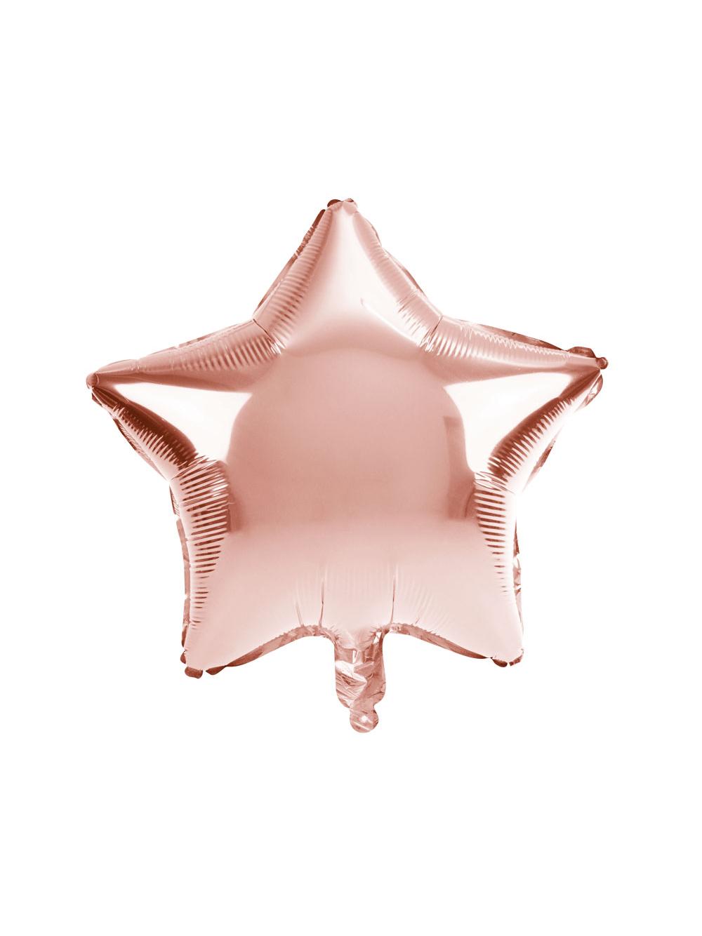 Balon foliowy gwiazda złotoróżowy