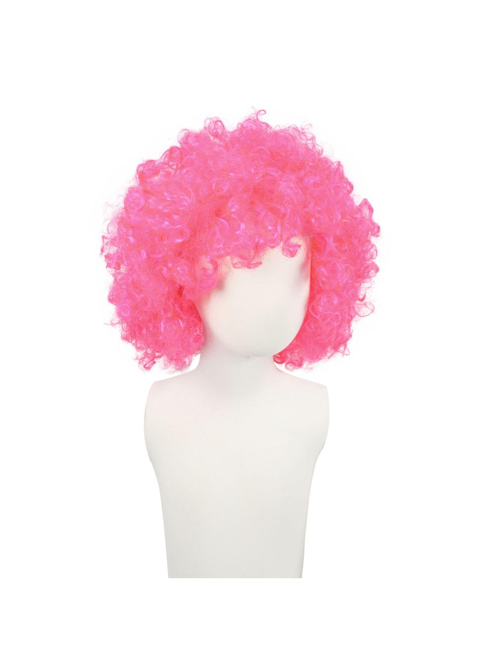 Peruka afro XXL różowa