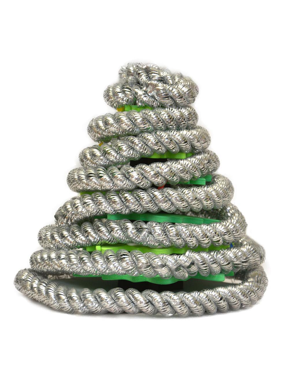 Łańcuch spiralny srebrny