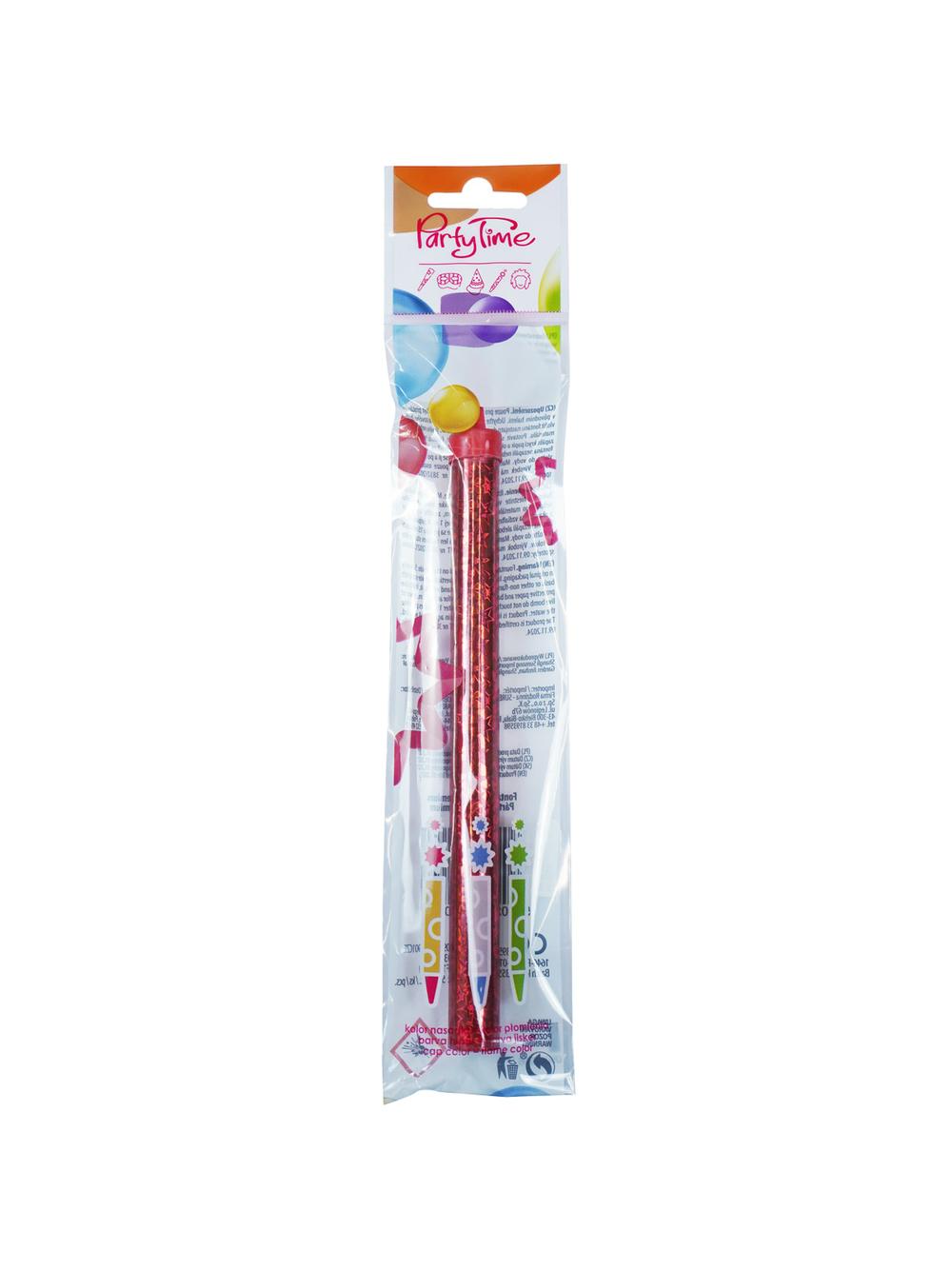 Fontanna party premium kolorowy płomień 18 cm (czerwony)
