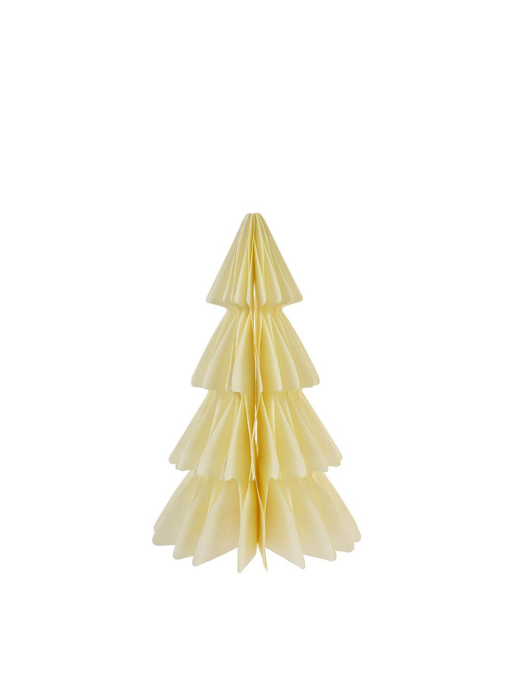 Choinka kremowa - papierowa dekoracja (25 cm)