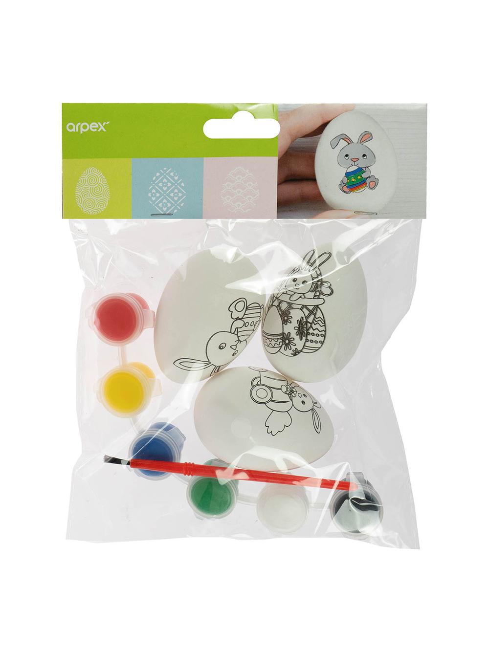 Pisanki do malowania z farbkami (3 szt.)