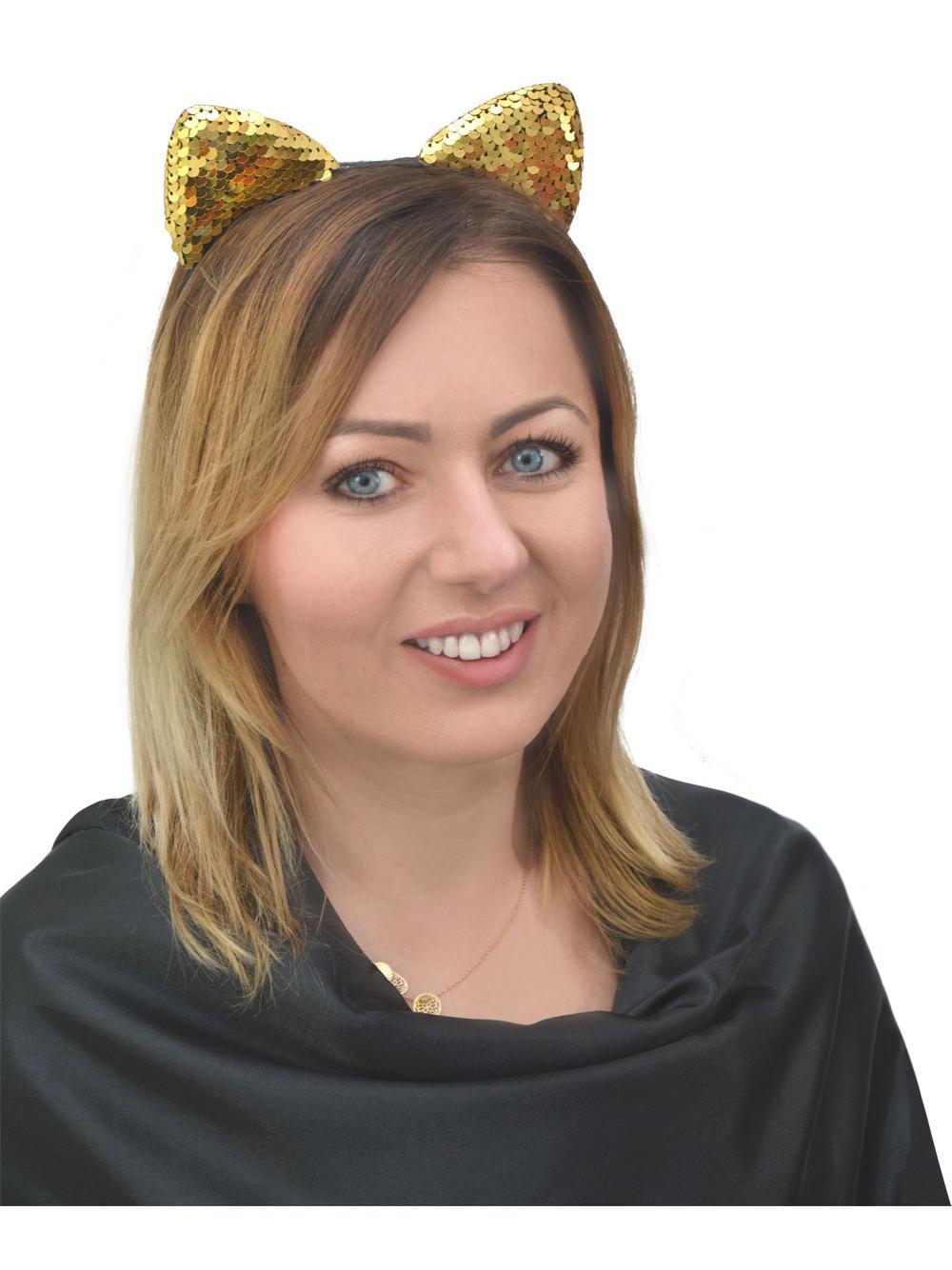Opaska kot disco (z cekinami dwustronnymi)