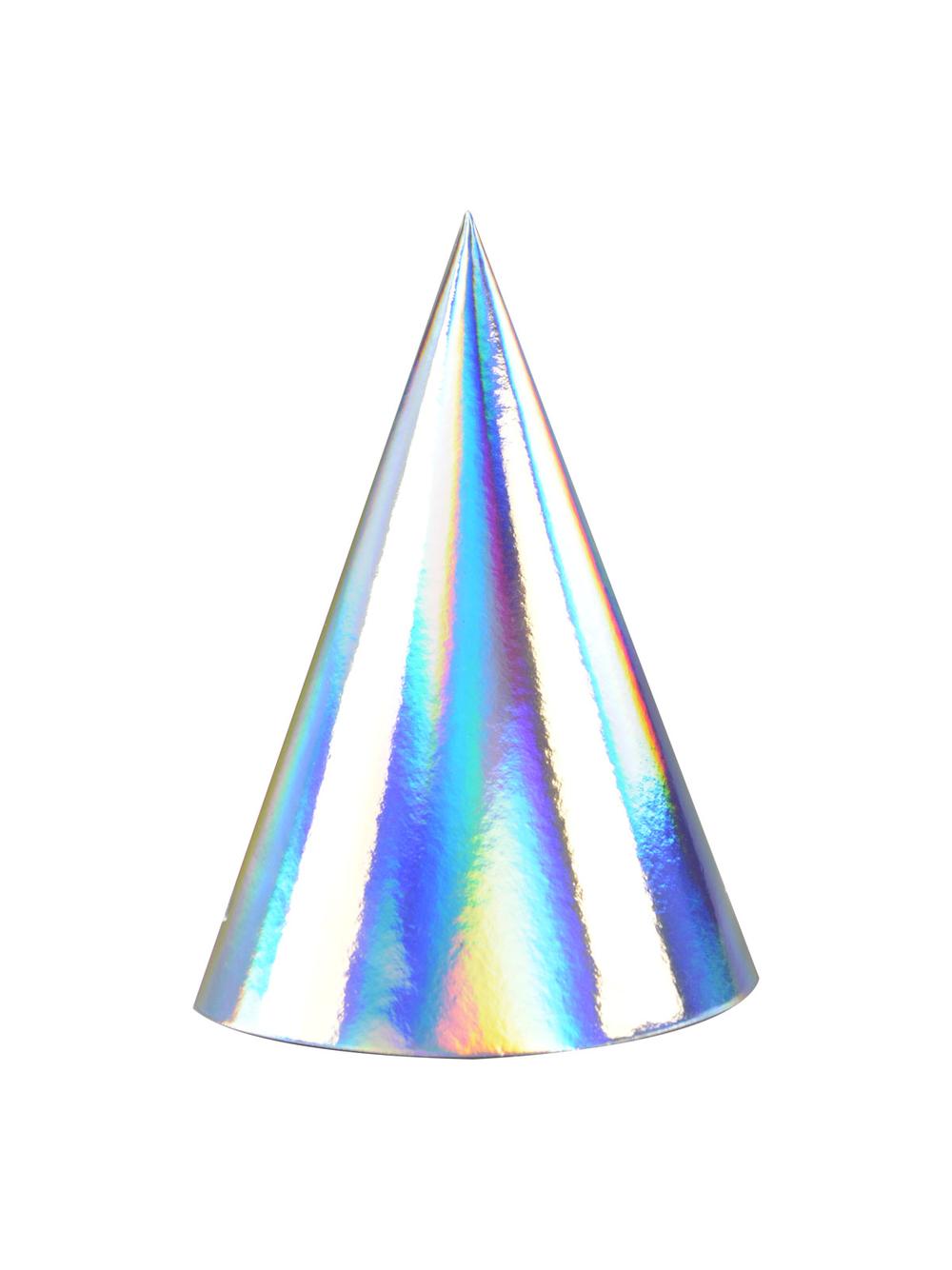 Czapeczki papierowe opalizujące (3 szt.)