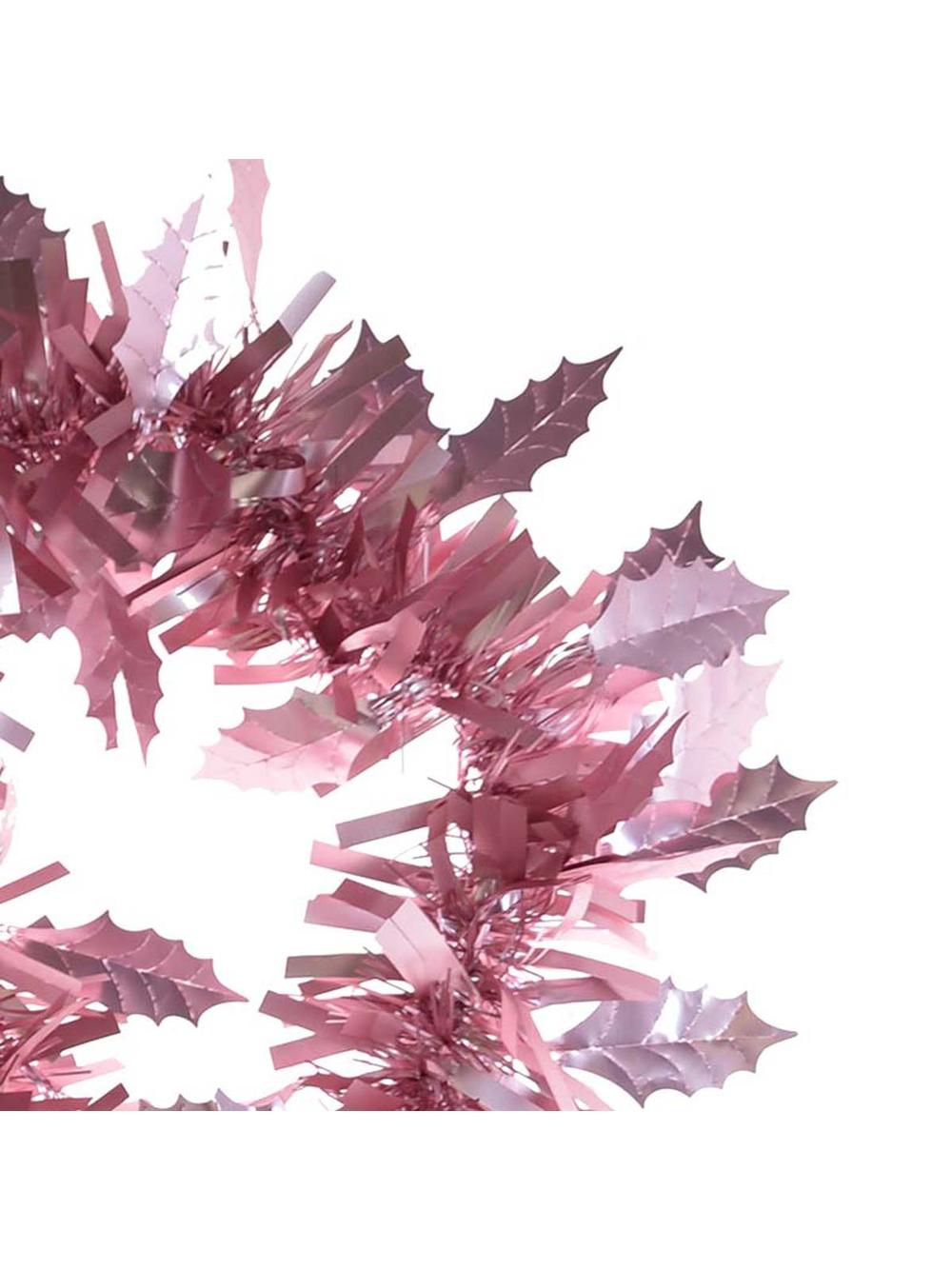 Łańcuch dekoracyjny matowy - listki czerwony