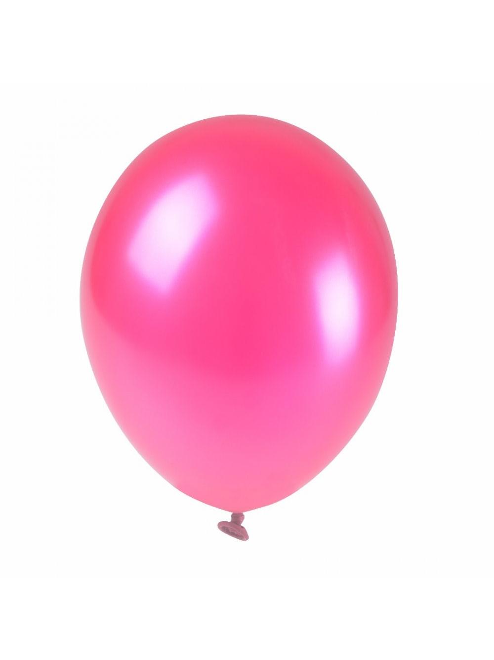 Balony metalizowane 10'' różowe (100 szt.)