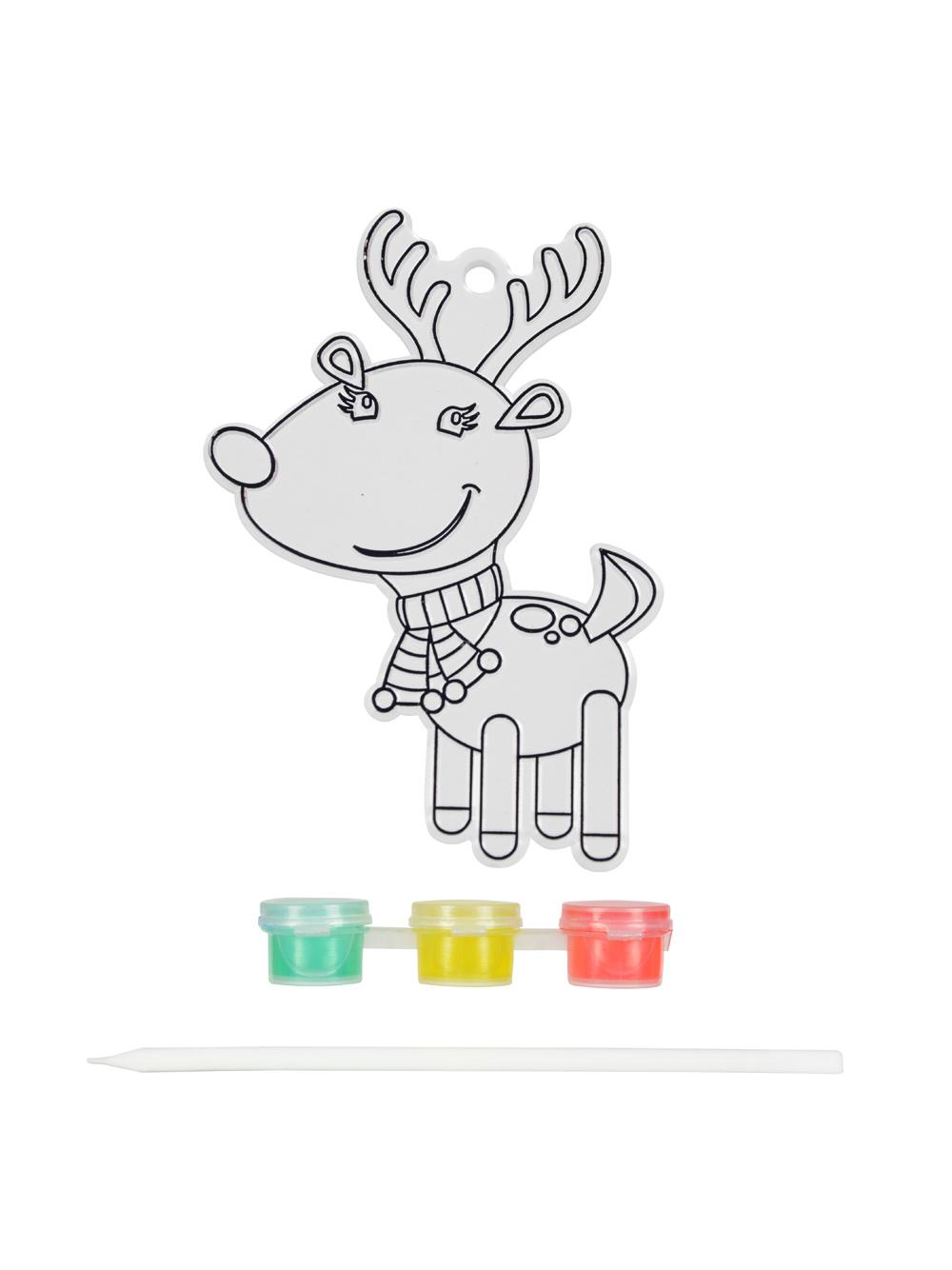 Świąteczny witrażyk z farbkami