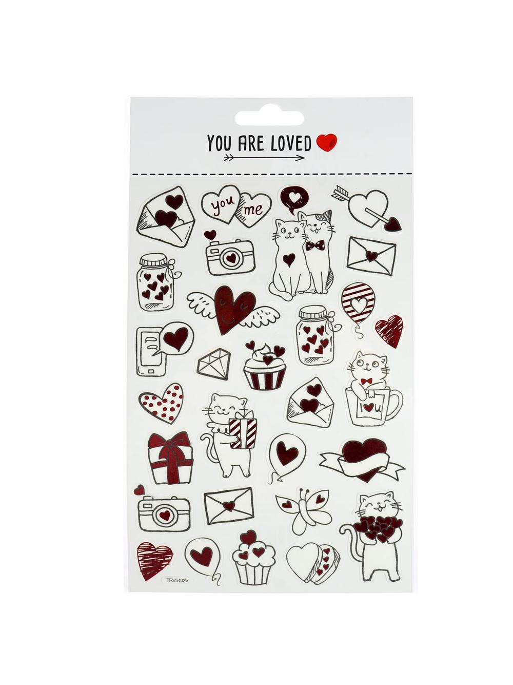 Naklejki - serduszka na wesoło