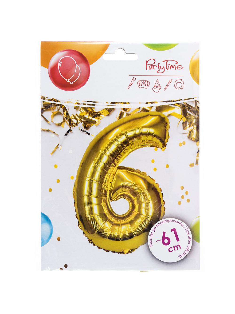 Balon foliowy cyferka XXL - nr 6
