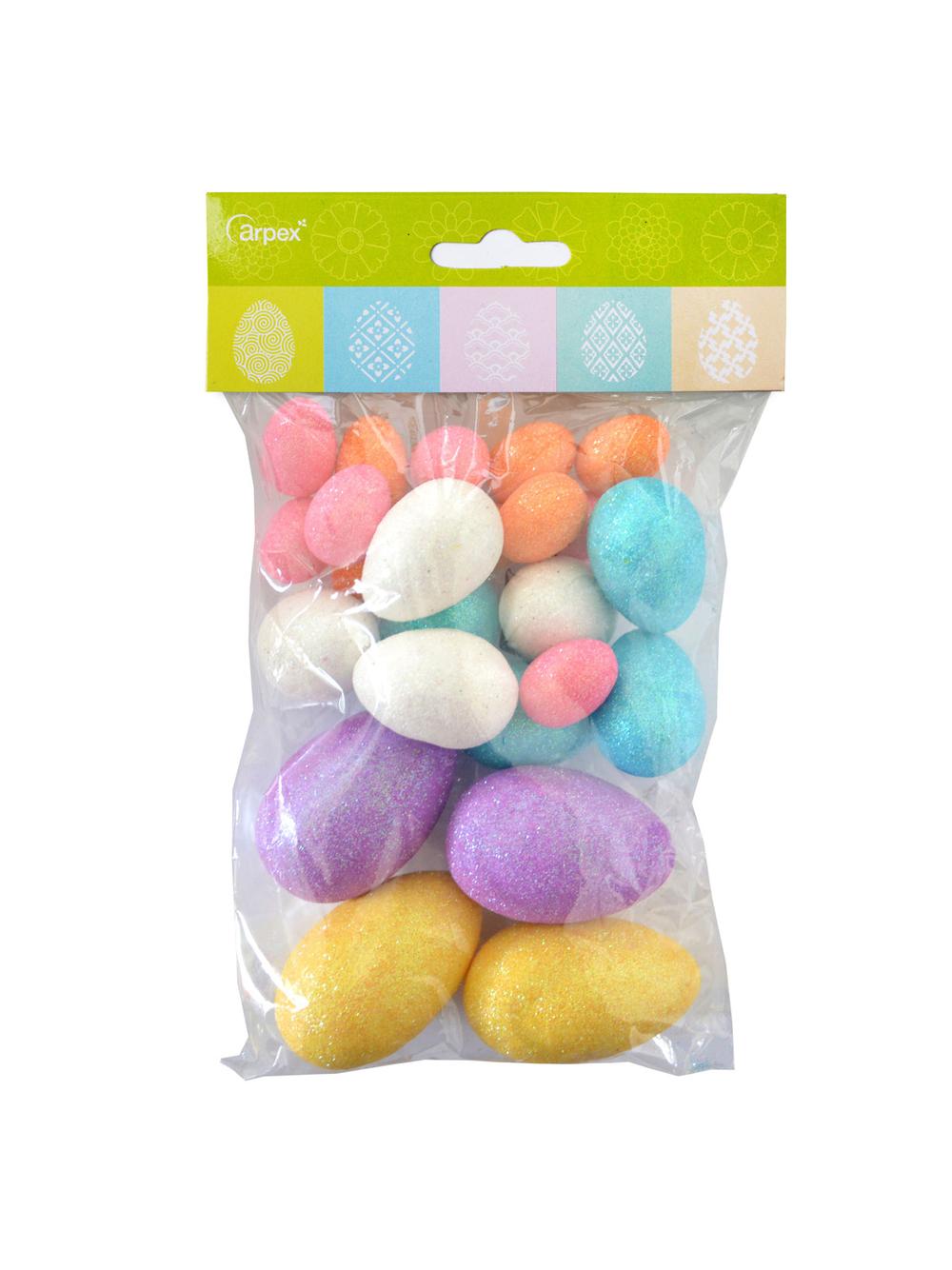 Brokatowe pisanki - mix rozmiarów