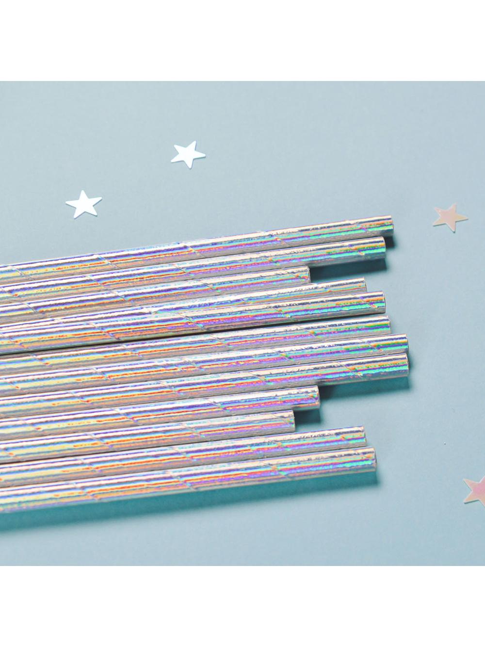 Słomki papierowe opalizujące (12 szt.) - FSC Mix Credit