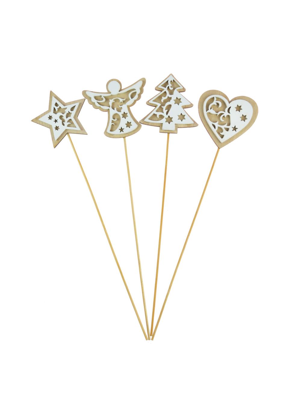 Dekoracja na piku rzeźbiona