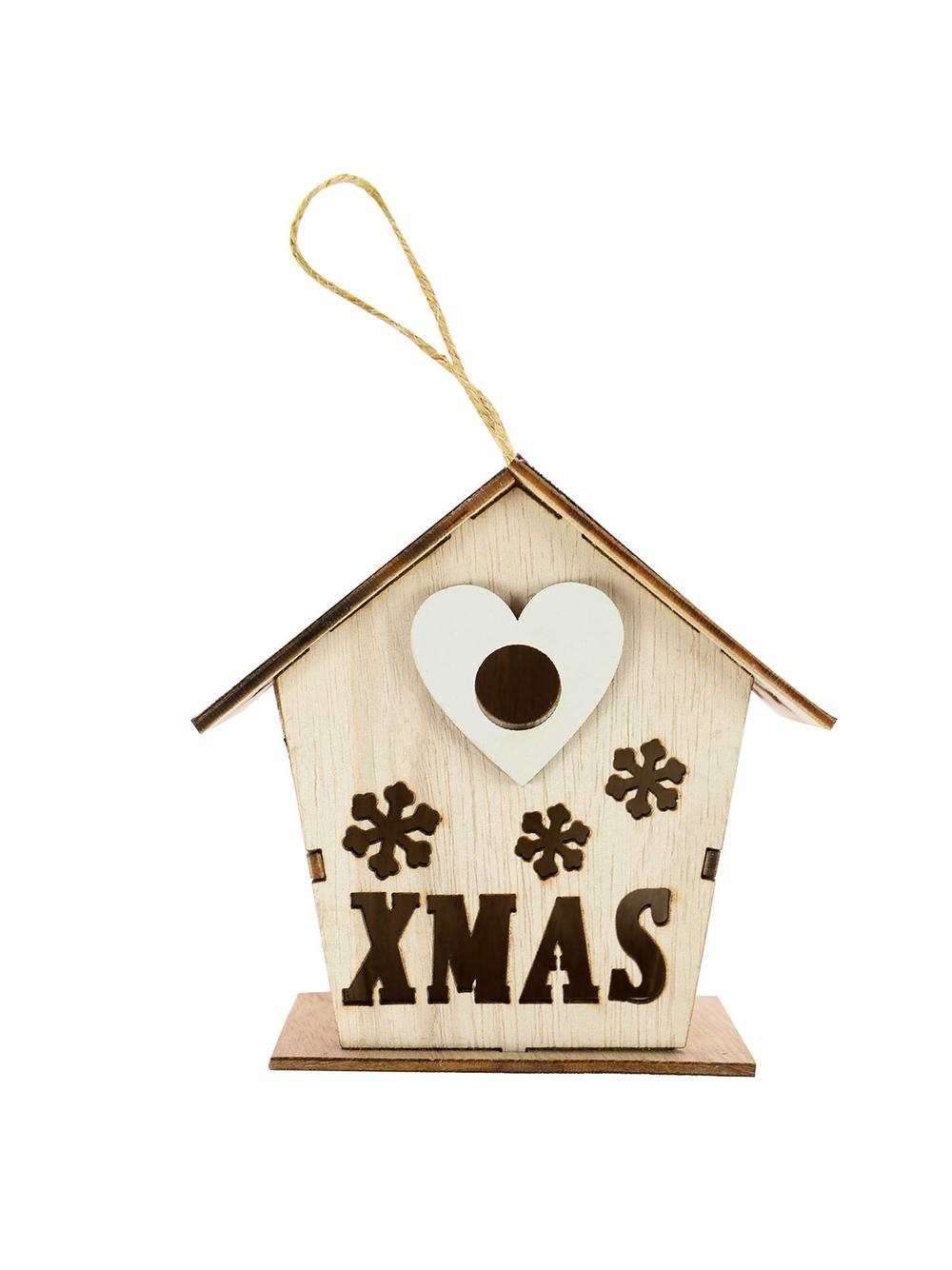 Drewniana zawieszka - domek